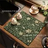 Alfombrilla Absorbente para Encimera de Cocina Estilo Americano Floral, Alfombrilla Drenante de Tierra de Diatomeas para Mesa de Comedor Barra de Cocina, Alfombrilla de Secado Rápido para Cafetera