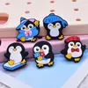 Ventas Directas de Fábrica Zapatos de Pingüino Hebillas de Zapatos de Flores PVC Suave Accesorios Creativos para Zapatos Decoración Venta Caliente Transfronteriza Accesorios para Zuecos
