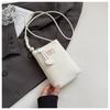 2025 Verano Nuevo Producto Pequeño Fresco Simple Color Dopamina Bolsa para Teléfono Móvil Estilo Ins Diseño Nicho Bolso de Hombro para Viajero