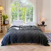 Nueva Manta Jacquard de Color Degradado con Patrón Meiling, Chal para Aire Acondicionado de Oficina, Manta Cálida para Dormitorio y Sala de Estar