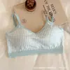 Sujetador de Algodón sin Espalda con Camisola Integrada para Niñas, Sujetador Tipo Tubo Antiexposición sin Costuras para Mujeres 9903