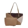 Bolso tote de moda estilo coreano para mujer de este año, nueva colección otoño 2026, diseño patchwork, bolso de hombro sencillo y bolso de axila con diseño anidado
