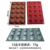 Molde de Silicona para Hornear Pasteles, Caramelo de Chocolate Esférico Semicircular, Gelatina, Pudín, Molde para Horno de Alta Temperatura