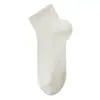 Calcetines Cortos Finos de Verano para Mujer, Malla Transpirable, Suela Masajeadora, Algodón Puro Sin Costuras, Absorbentes de Sudor, No Huelen Mal para Correr, Calcetines Blancos de Media Pantorrilla