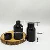 Botella de Plástico Negro de 100ml Botella Universal para Químicos Diarios Embotellado de Loción Tónico Agua