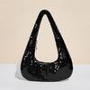 Bolso de axila para mujer nuevo, lámina de aluminio dorada, bolso de noche, bolso de mano de moda europea y americana, bolso deslumbrante para fiesta y socialité