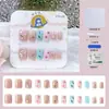 Venta Directa Personalizada de Fábrica Uñas Cortas, Medias y Largas para Manicura, Uñas Portátiles de Fototerapia Hechas a Mano, Pegatinas para Uñas, Estilo de Lujo Accesible 24 Piezas