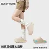 Pantuflas de algodón para mujer, nuevo estilo de invierno 2026, con punta cerrada, suela gruesa, forro de felpa para abrigar, impermeables, antibacterianas y resistentes al olor, cómodas pantuflas de algodón para invierno