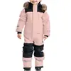 Novo Macacão de Ski Infantil de Uma Peça para Uso Externo no Inverno, Resistente ao Frio e ao Vento, Macacão de Ski Espesso, Quente e Luminoso para Homens e Mulheres