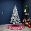 Nieve Verde Artificial Flocado Denso Decoración Navideña Común Suministros Manualidades Árbol de Navidad