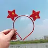 Diadema de estrella de cinco puntas para el día nacional regalo pequeño navideño pasador para actividad del Día Nacional amor accesorios para el cabello creativos lindos patriótico