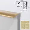 Puxador de Porta de Armário Invisível, Puxador de Gaveta de Guarda-Roupa, Puxador Longo Moderno Minimalista para Porta Alta
