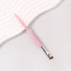 Pincel Delineador de Ojos Tipo Hoja Cabeza Plana Ultra Fina Pincel Delineador Oblicuo Fino Herramientas de Belleza Portátiles Pincel Negro