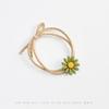 Diadema Dulce Margarita Japonesa y Coreana Cuerda para el Cabello Banda Elástica para el Cabello Diadema Tocado de Corazón de Niña de las Flores Coreana