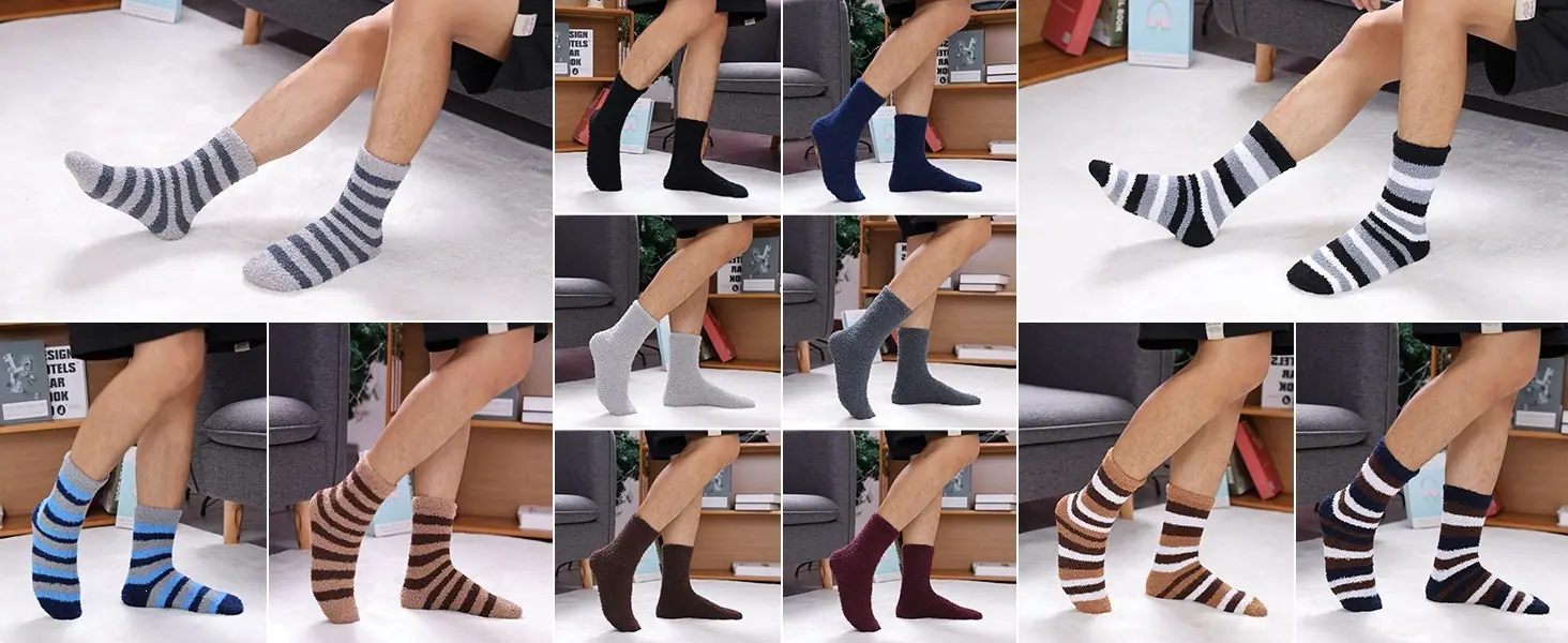 Mens Fuzzy Socks
