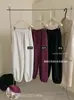 Liquidación, Sin Devoluciones ni Cambios. Pantalones Florales Gruesos de Estilo Coreano Casual con Forro de Felpa y Puños Elásticos, Pantalones Jogger Versátiles 5112