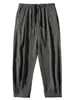 Pantalones jogger holgados de moda para hombre estilo japonés transfronterizo, verano 2026, pantalones anchos estilo Hong Kong, pantalones largos de moda para hombre, pantalones casuales