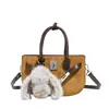 Bolso de Moda de Gama Alta con Empalme para Viajes Diarios para Mujer 2025 Nuevo Bolso de Mano Retro de Moda Bolso Pequeño Versátil de Hombro Cruzado