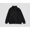 Suéter Casual Holgado Estilo Perezoso Otoño e Invierno Sencillo Combinable Color Sólido Cierre Pesado Cárdigan de Cuello Tejido Maillard