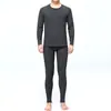 Conjunto de roupa íntima térmica dupla face com autocalefação e temperatura constante, conjunto de roupa íntima térmica de outono e inverno para homens