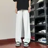 Calça Casual Confortável de Caimento Estilo Verão de Hong Kong Masculina Tendência Tamanho Grande Reta Estilo Coreano Europeu Americano Japonês Personalidade Atravessando Fronteiras Atacado