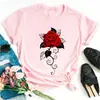 Nueva Harajuku Mujer;s Camiseta Moda Creativa Reose Musical