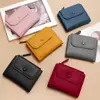 Nueva Cartera Multitarjetas para Mujer Bolso para Tarjetas Color Caramelo Piel Suave Patrón Lichi Billetera para Monedas Cartera Corta para Mujer