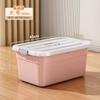 Caja de Almacenamiento con Tapa a Prueba de Polvo Gran Capacidad Ropa de Dormitorio Ropa de Cama Caja Tilding Plástico Inodoro Engrosado Caja de Almacenamiento