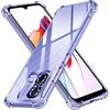 Aplicable a la carcasa para teléfono móvil Redmi 12C K60Pro airbag resistente a caídas fibra de vidrio Xiaomi 11Ulta transparente note11 silicona