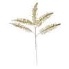 Decoração de Árvore de Natal Folhas Artificiais Folhas Persas Folhas de Cinco Pontas Lantejoulas com Pó Dourado Recortes Enfeites de Natal Decoração de Casa