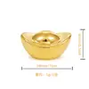 Mini Ábaco Estilo Misturado Liga de Zinco TikTok, Barra de Ouro, Lingote de Ouro, Pingente de Semente de Ouro, Artesanato Decorativo, Pequenos Enfeites