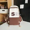 Mochila Masculina Casual Simples para Estudante Universitário e do Ensino Médio Mochila Masculina Ins Tendência Moda Versátil Mochila de Viagem Feminina