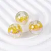 Heidi Flor Mariposa Cuentas Redondas Huecas Cuentas Sueltas Cadena para Teléfono Materiales DIY Abalorios Hechos a Mano Accesorios para el Cabello Pulsera Accesorios de Joyería