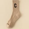 Meia-calça Tubarão Feminina Meia de Cano Médio Ins Tendência Primavera e Outono Meias de Algodão Meias Grossas Forradas com Lã para Casal Celebridade da Internet Meias Masculinas Outono e Inverno