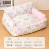 Cama para Gatos e Cachorros para Todas as Estações, Estilo Cartoon, Confortável e Espaçosa, Resistente à Água, Dupla Face, Adequada para Gatos e Cachorros, Cama Sofá, Impermeável