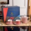 Taza de Café y Platillo de Porcelana Fina Royal Russian Star Tetera Juego de Té de la Tarde Lujo Accesible Exquisito Regalo para el Hogar
