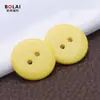 Láser de Tinte Personalizado Dos Ojos Resina Botón de Pan Ropa de Punto Camisa Botón Redondo Ropa para Niños Botón Versátil