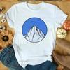 2022Figura Geométrica Estampado Geométrico Camiseta Manga Corta Ropa de Mujer Transfronteriza wish/ebay