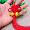 6 Platos de Borla Fugui Nudo Chino Colgante Sala de Estar Instrumentos Musicales Decoración de Bonsái Regalo Extranjero Adornos Colgantes de Calabaza de Melocotón