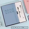 Agenda Transfronteiriça 2026 Planejador de 365 Dias Bloco de Notas Uma Página por Dia Gerenciamento de Tempo Caderno de Negócios