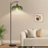 Lámpara de Pie de Vidrio Nórdico Postmoderno Transfronteriza de Amazon para Sala de Estar, Estudio, Dormitorio, Lámpara Decorativa de Atmósfera Vintage, Estilo Francés