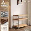 Prateleira de armazenamento e suporte para alimentos em várias camadas para mesa de jantar, fondue, espetinhos, prateleira de armazenamento para restaurante de churrasco, fundo aberto, armazenamento de poço de luz na sala de estar