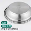 Prato Redondo Estilo Coreano em Aço Inoxidável 304 Prato Simples Estilo Chinês Cantina Escolar Grande Capacidade Prato de Arroz Prato Redondo Espesso Aprofundado