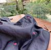 Jeans Bordados Personalizados Tela Bordada de Dos Colores Algodón Acolchado Tocado Hanfu Procesamiento de Tela Superior