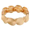 Pulsera elástica de disco plisado transfronteriza europea y americana, Pulsera de lujo ligero de alta gama, Diseño único y exagerado, Joyería de mano de nicho
