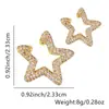 Distrito de Lu moda europeia e americana peça única cobre banhado micro cravejado zircônia branca estrelas moda fofo clipe de orelha brincos atacado