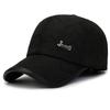 Boné de Baseball Masculino para Outono e Inverno, Adequado para Pais e Avôs de Meia-Idade e Idosos, com Forro de Lã, Espessado para Proteção contra o Frio, Proteção para as Orelhas e Aba de Algodão