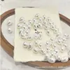 Pérolas Imitação Swarovski Transfronteiriças, Contas Soltas Imitação de Concha com Furo Reto em Forma de Gota D'água, Acessórios para Joias DIY, Brincos, Pingentes, Acessórios de Cabelo Atacado