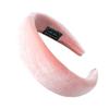 Diadema Lavado Facial de Seda de Leche Estilo Nuevo Transfronteriza para Mujer, Diadema de Terciopelo, Tela de Terciopelo Esponjoso, Accesorio para el Cabello Negro, Diadema de Verano