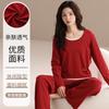 En StockPijama de Mujer Falso de Dos Piezas (Algodón del Fabricante) Nuevo Modelo de Otoño de Manga Larga, Pieza Única al por Mayor con Envío Gratis